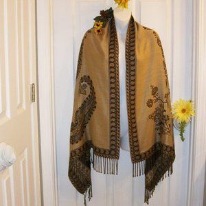 ❄️HP❄️ Pashmina Paisley Shawl Wrap  66" L X 28" W